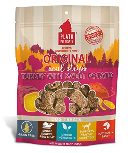 Plato turkey strips