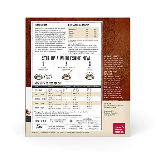 The Honest Kitchen Gourmet Grains Beef & Salmon Recipe