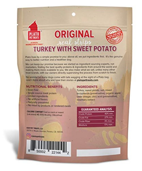 PLATO Original Real Strips Turkey & Sweet Potato