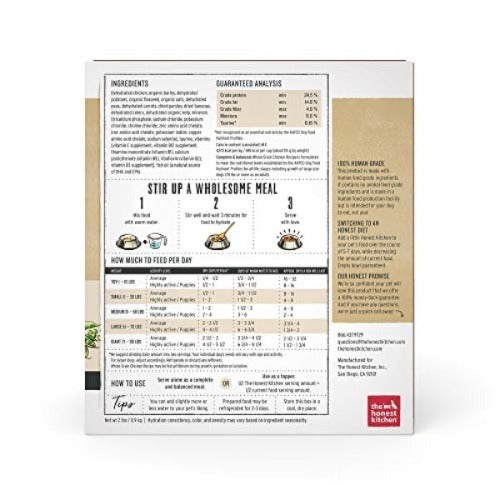 The Honest Kitchen Human Grade Dehydrated Whole Grain Dog Food