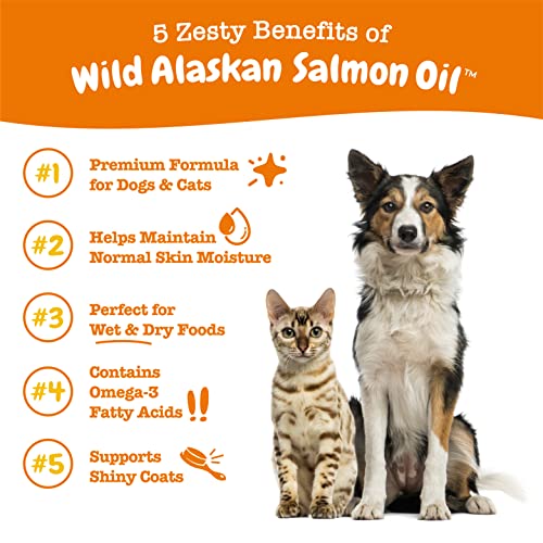 Pure Wild Alaskan Salmon Oil for Dogs & Cats