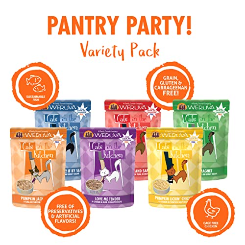 Weruva Cats in the Kitchen, Pantry Party Pouch Variety Pack